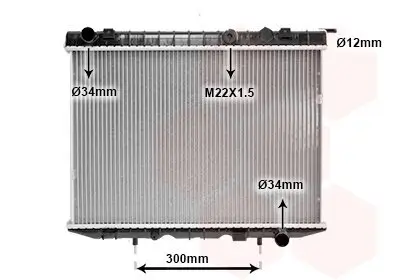 Kühler, Motorkühlung VAN WEZEL 37002337