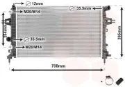 Kühler, Motorkühlung VAN WEZEL 37002362