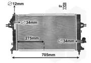 Kühler, Motorkühlung VAN WEZEL 37002364