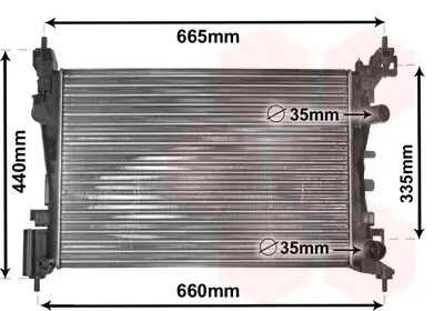 Kühler, Motorkühlung VAN WEZEL 37002408