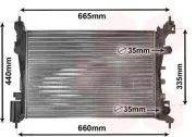 Kühler, Motorkühlung VAN WEZEL 37002408