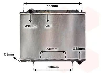 Kühler, Motorkühlung VAN WEZEL 37002441