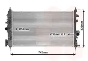 Kühler, Motorkühlung VAN WEZEL 37002468