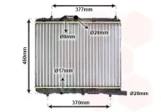 Kühler, Motorkühlung VAN WEZEL 37002590