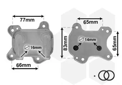 Ölkühler, Motoröl VAN WEZEL 37003581