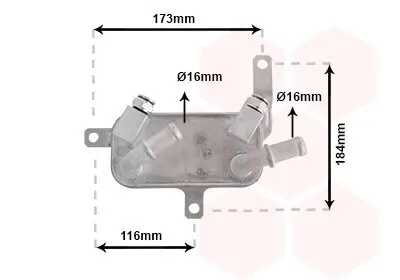 Ölkühler, Automatikgetriebe VAN WEZEL 37003698