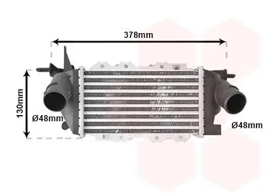 Ladeluftkühler VAN WEZEL 37004269 Bild Ladeluftkühler VAN WEZEL 37004269