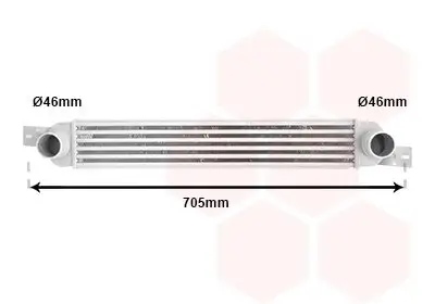 Ladeluftkühler VAN WEZEL 37004392