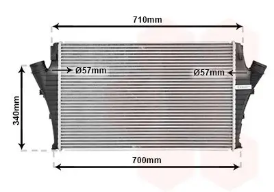 Ladeluftkühler VAN WEZEL 37004491