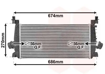Ladeluftkühler VAN WEZEL 37004548
