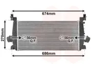 Ladeluftkühler VAN WEZEL 37004548