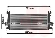 Ladeluftkühler VAN WEZEL 37004549