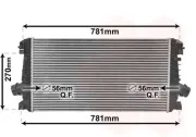 Ladeluftkühler VAN WEZEL 37004550
