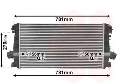 Ladeluftkühler VAN WEZEL 37004550 Bild Ladeluftkühler VAN WEZEL 37004550