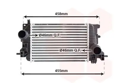 Ladeluftkühler VAN WEZEL 37004592