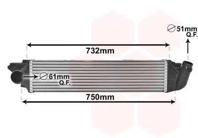 Ladeluftkühler VAN WEZEL 37004622 Bild Ladeluftkühler VAN WEZEL 37004622