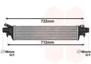 Ladeluftkühler VAN WEZEL 37004661