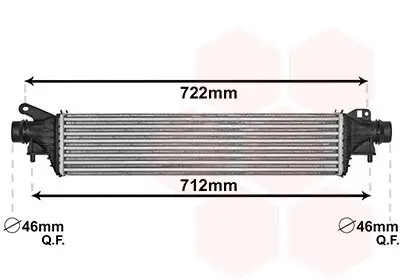 Ladeluftkühler VAN WEZEL 37004661 Bild Ladeluftkühler VAN WEZEL 37004661