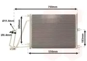 Kondensator, Klimaanlage VAN WEZEL 37005265