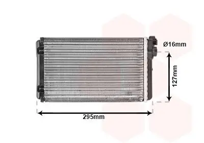 Wärmetauscher, Innenraumheizung VAN WEZEL 37006116 Bild Wärmetauscher, Innenraumheizung VAN WEZEL 37006116