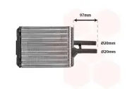 Wärmetauscher, Innenraumheizung VAN WEZEL 37006216