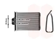 Wärmetauscher, Innenraumheizung VAN WEZEL 37006217