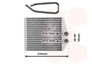 Wärmetauscher, Innenraumheizung VAN WEZEL 37006355