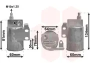 Trockner, Klimaanlage VAN WEZEL 3700D143