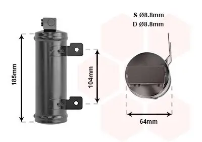 Trockner, Klimaanlage VAN WEZEL 3700D282 Bild Trockner, Klimaanlage VAN WEZEL 3700D282