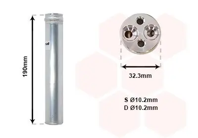 Trockner, Klimaanlage VAN WEZEL 3700D343 Bild Trockner, Klimaanlage VAN WEZEL 3700D343