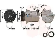 Kompressor, Klimaanlage VAN WEZEL 3700K313