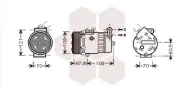 Kompressor, Klimaanlage VAN WEZEL 3700K377