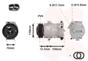 Kompressor, Klimaanlage 12 V VAN WEZEL 3700K419