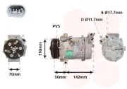 Kompressor, Klimaanlage 12 V VAN WEZEL 3700K449