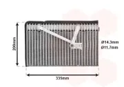 Verdampfer, Klimaanlage VAN WEZEL 3700V298