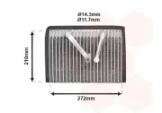 Verdampfer, Klimaanlage VAN WEZEL 3700V300