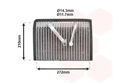 Verdampfer, Klimaanlage VAN WEZEL 3700V300 Bild Verdampfer, Klimaanlage VAN WEZEL 3700V300