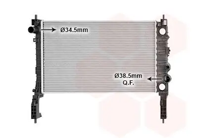 Kühler, Motorkühlung VAN WEZEL 37012717