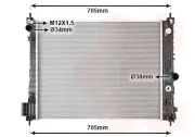Kühler, Motorkühlung VAN WEZEL 37012718