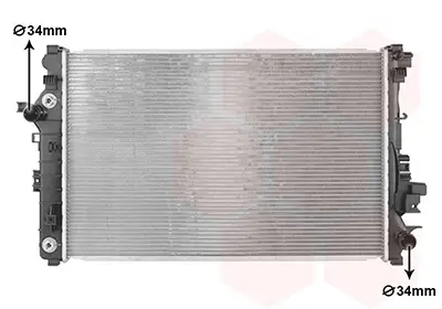 Kühler, Motorkühlung VAN WEZEL 37012724 Bild Kühler, Motorkühlung VAN WEZEL 37012724