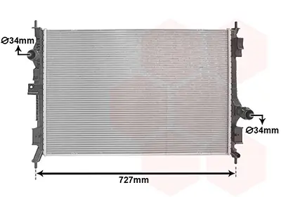 Kühler, Motorkühlung VAN WEZEL 37012732 Bild Kühler, Motorkühlung VAN WEZEL 37012732