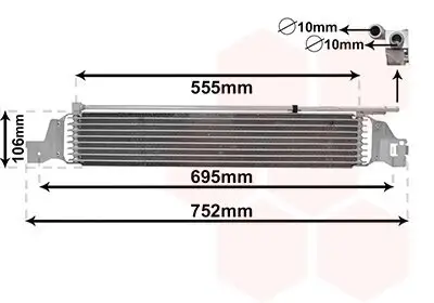 Ölkühler, Automatikgetriebe VAN WEZEL 37013700 Bild Ölkühler, Automatikgetriebe VAN WEZEL 37013700