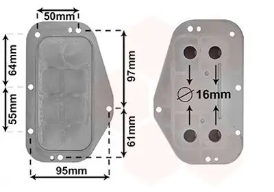 Ölkühler, Motoröl VAN WEZEL 37013702