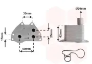 Ölkühler, Motoröl VAN WEZEL 37013704