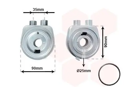 Ölkühler, Motoröl VAN WEZEL 37013706