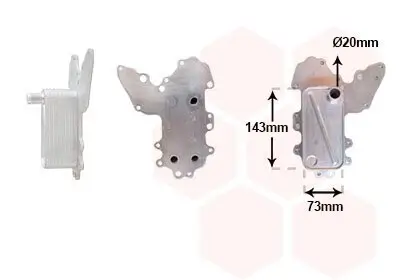 Ölkühler, Motoröl VAN WEZEL 37013709 Bild Ölkühler, Motoröl VAN WEZEL 37013709