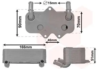 Ölkühler, Motoröl VAN WEZEL 37013710 Bild Ölkühler, Motoröl VAN WEZEL 37013710