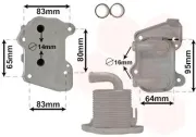 Ölkühler, Motoröl VAN WEZEL 37013713