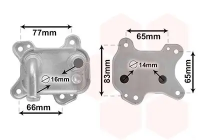 Ölkühler, Motoröl VAN WEZEL 37013715 Bild Ölkühler, Motoröl VAN WEZEL 37013715