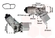 Ölkühler, Motoröl VAN WEZEL 37013718